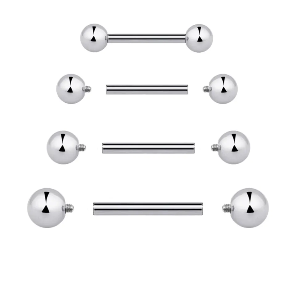 14G Internally Threaded Steel Barbell