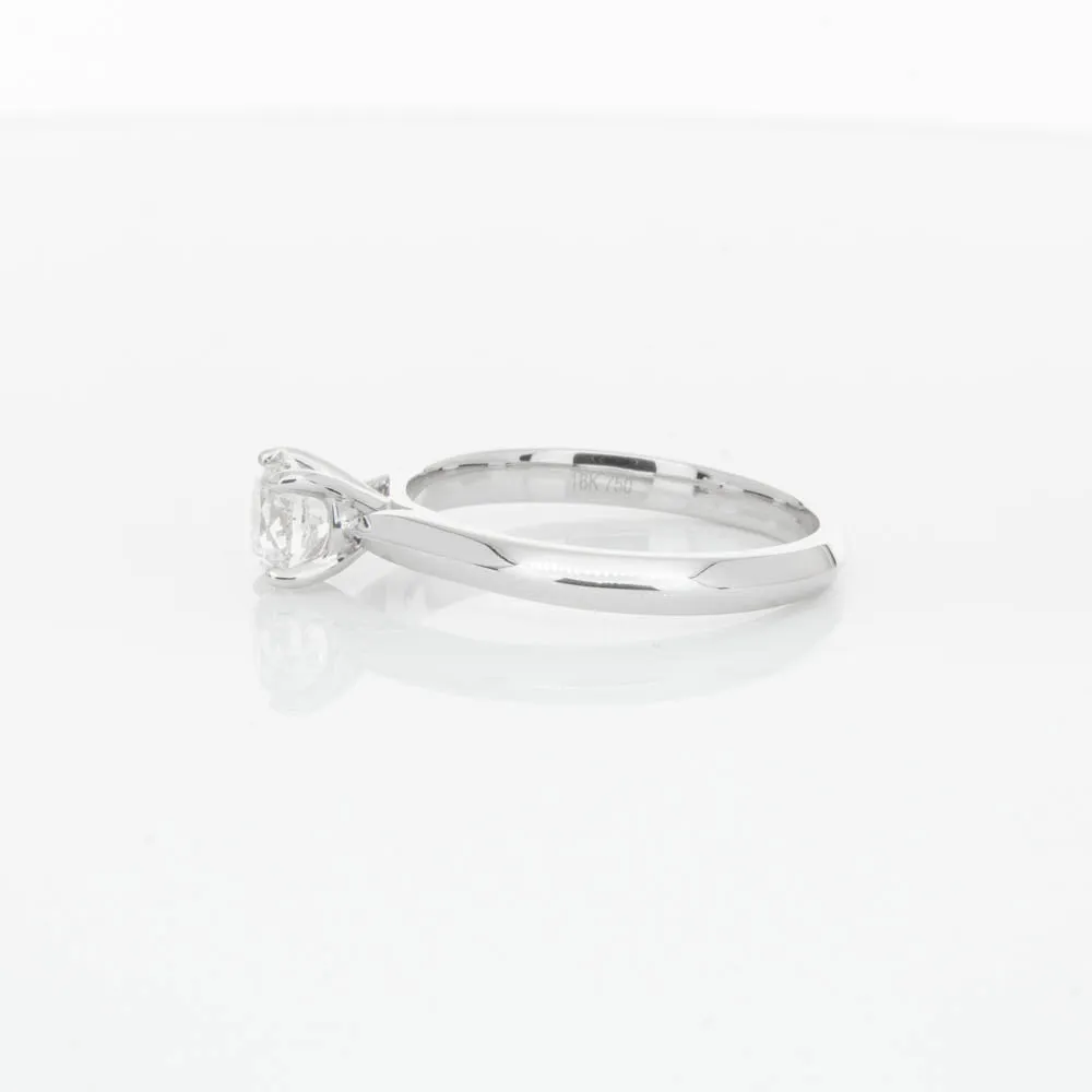 18ct White Gold .70ct Diamond Venetian Ring
