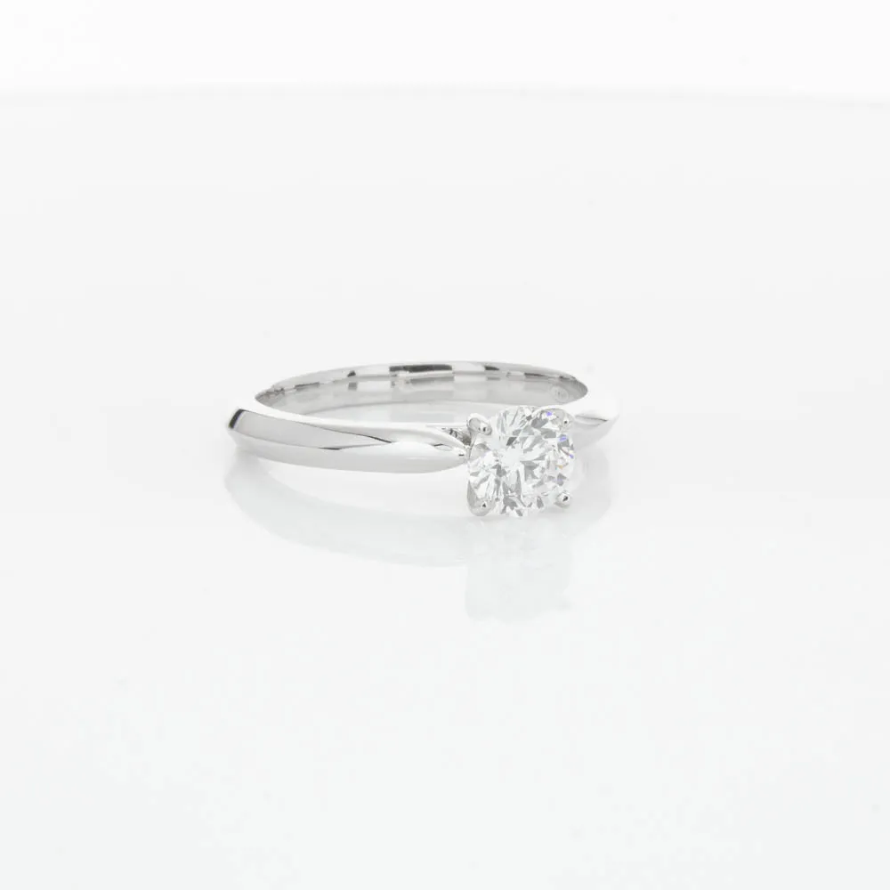 18ct White Gold .70ct Diamond Venetian Ring