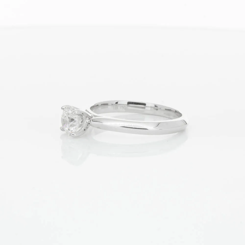 18ct White Gold .70ct Diamond Venetian Ring