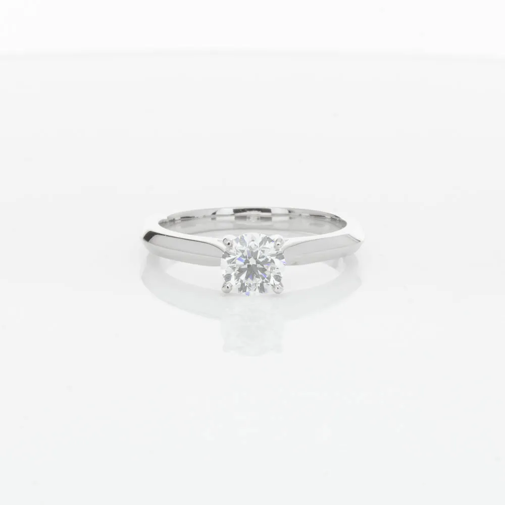 18ct White Gold .70ct Diamond Venetian Ring