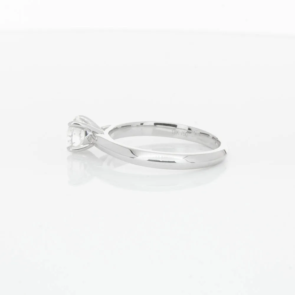 18ct White Gold .70ct Diamond Venetian Ring