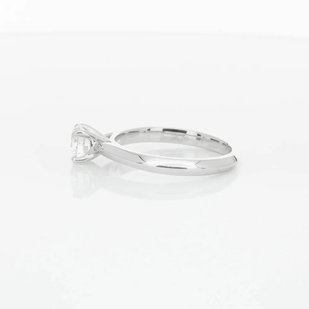 18ct White Gold .70ct Diamond Venetian Ring
