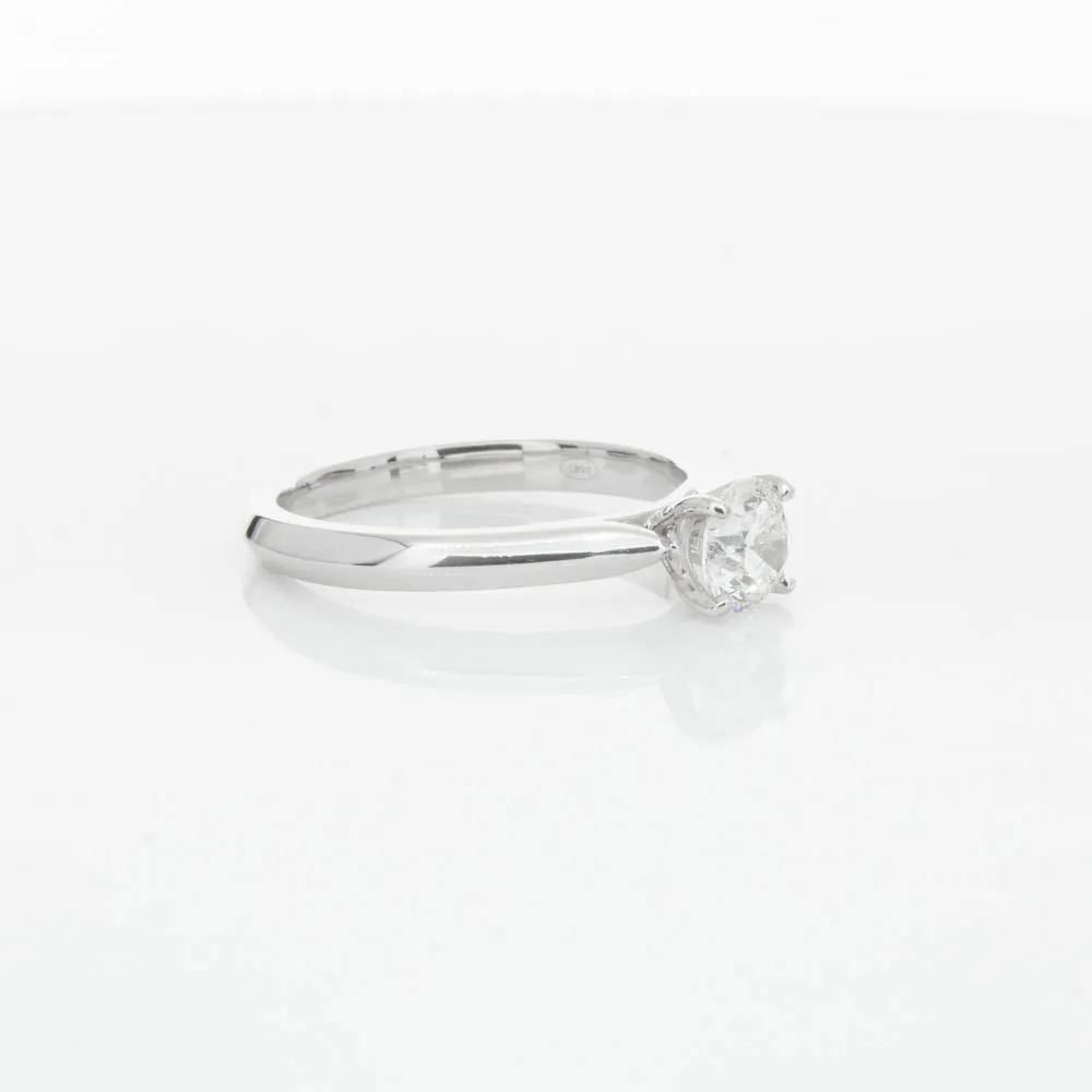 18ct White Gold .70ct Diamond Venetian Ring