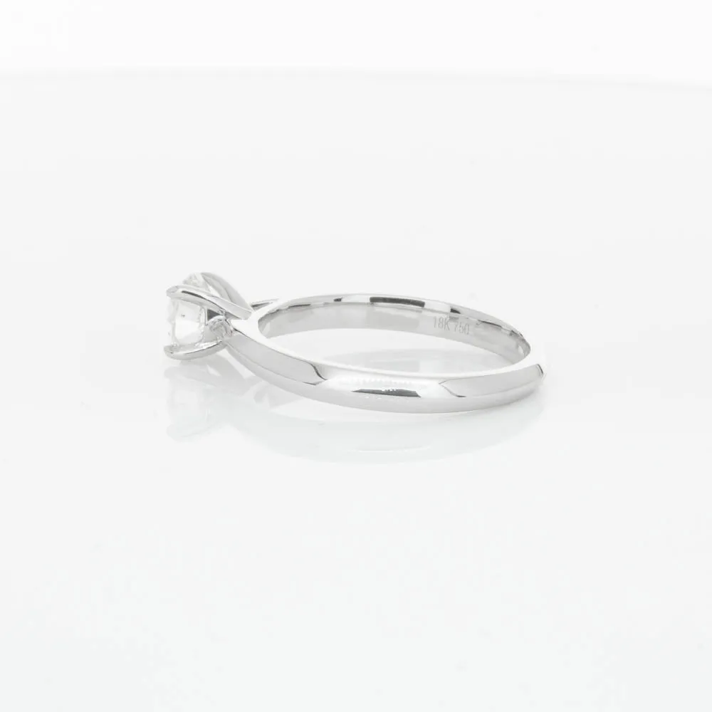 18ct White Gold .70ct Diamond Venetian Ring