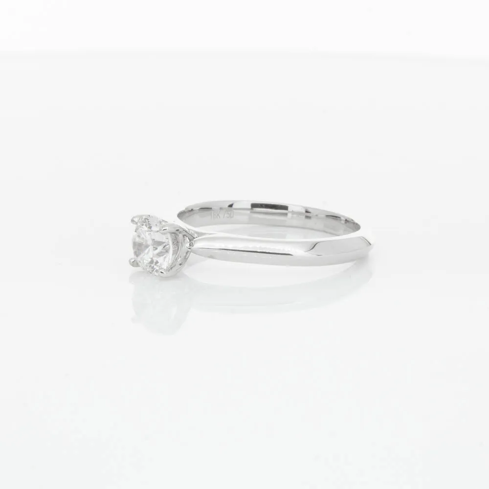 18ct White Gold .70ct Diamond Venetian Ring