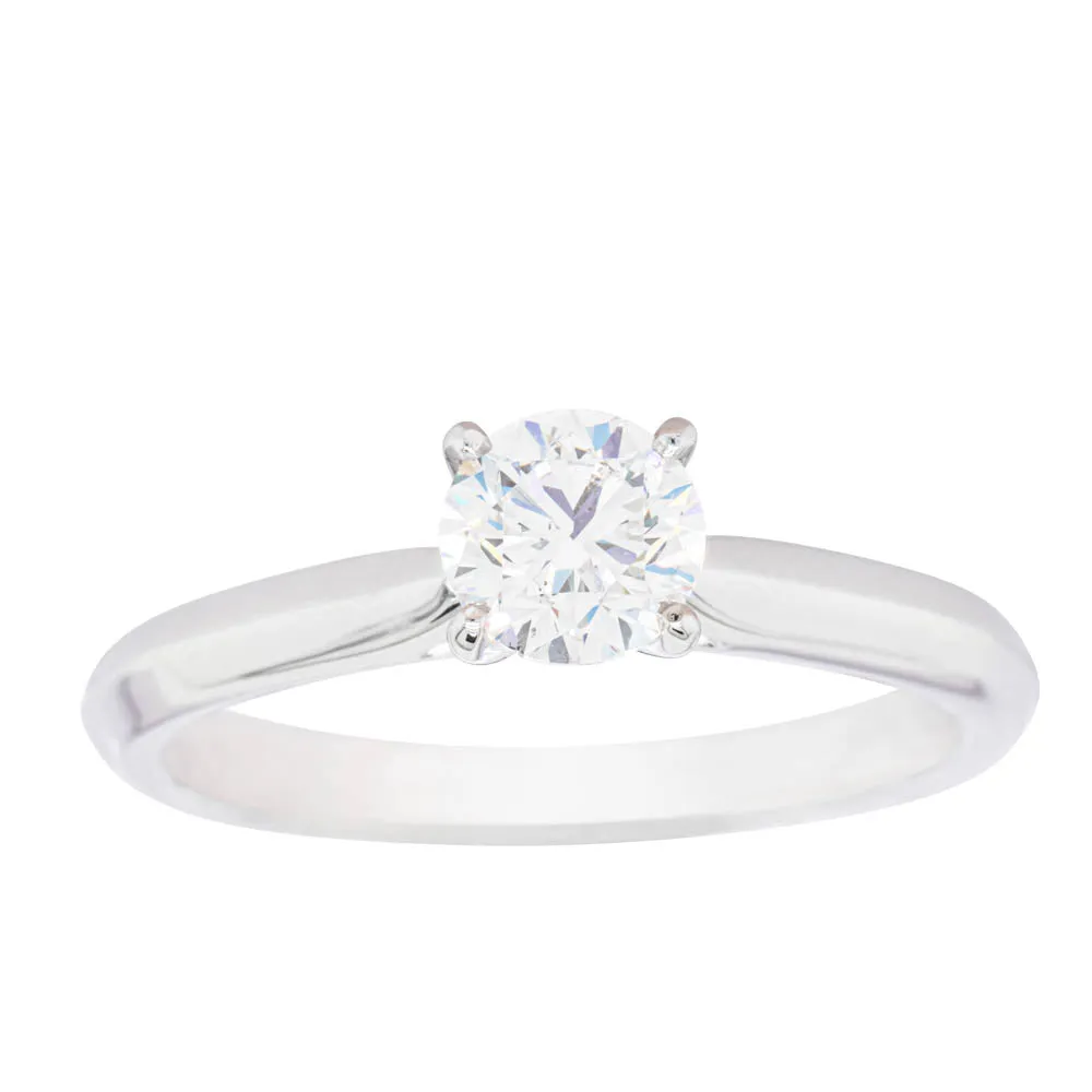 18ct White Gold .70ct Diamond Venetian Ring