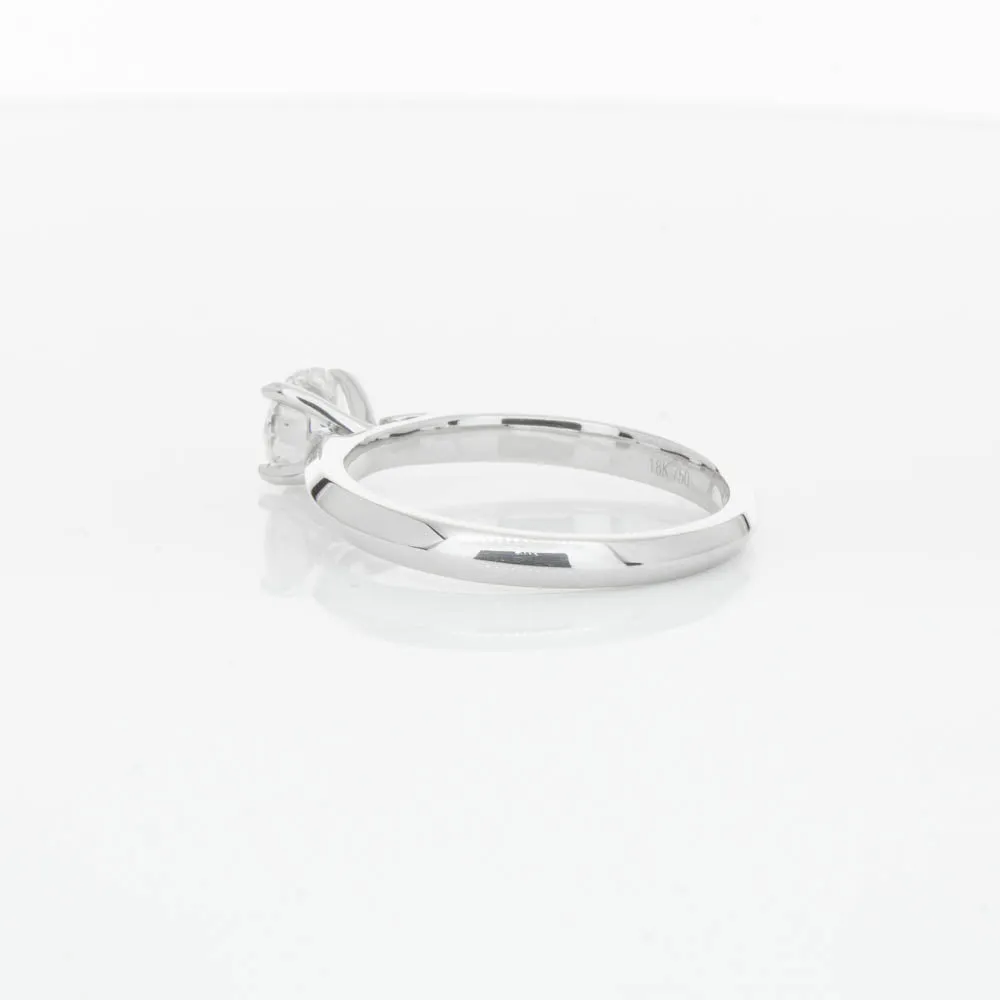 18ct White Gold .70ct Diamond Venetian Ring