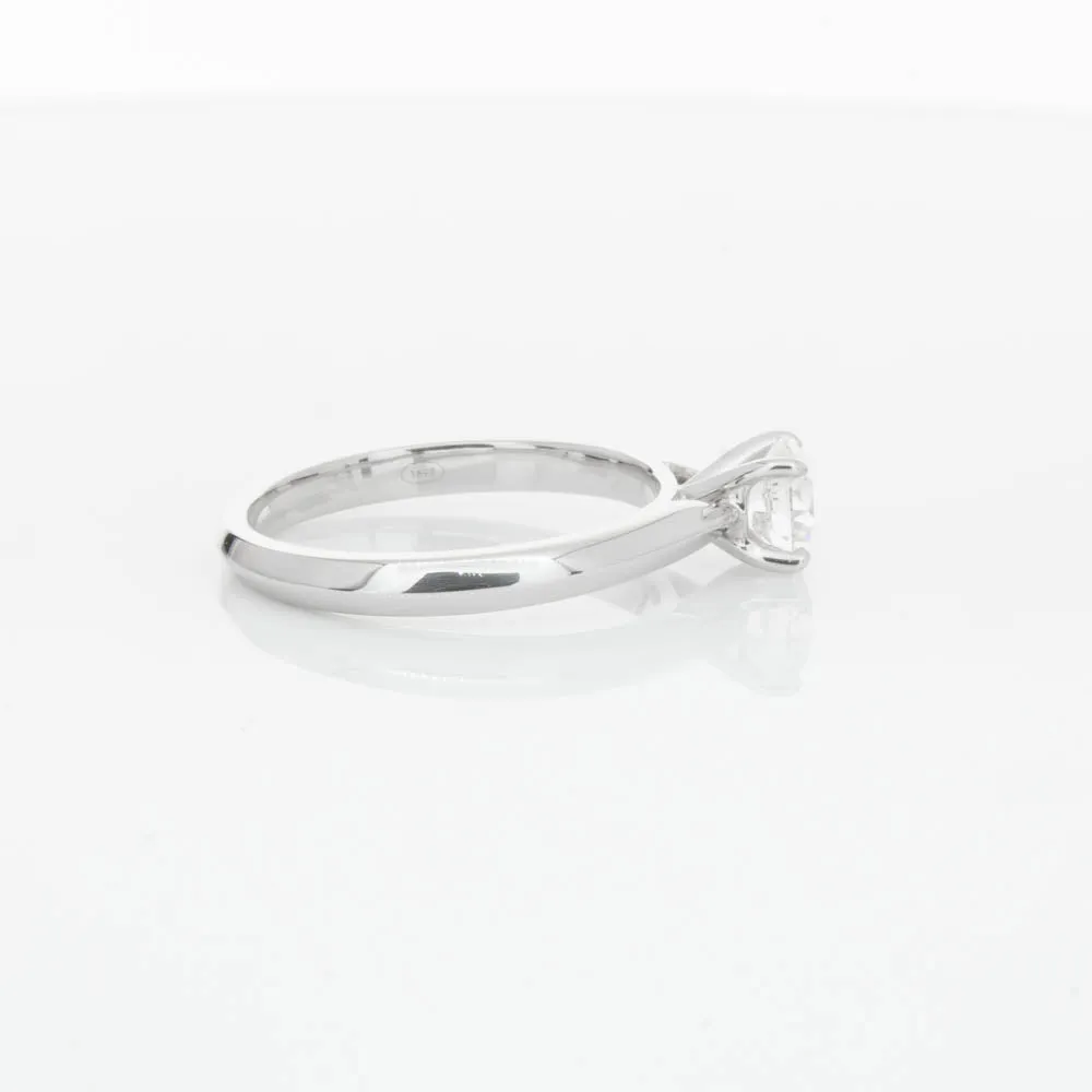 18ct White Gold .70ct Diamond Venetian Ring