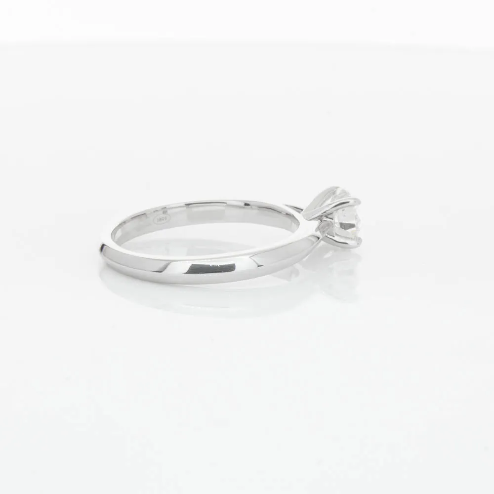 18ct White Gold .70ct Diamond Venetian Ring