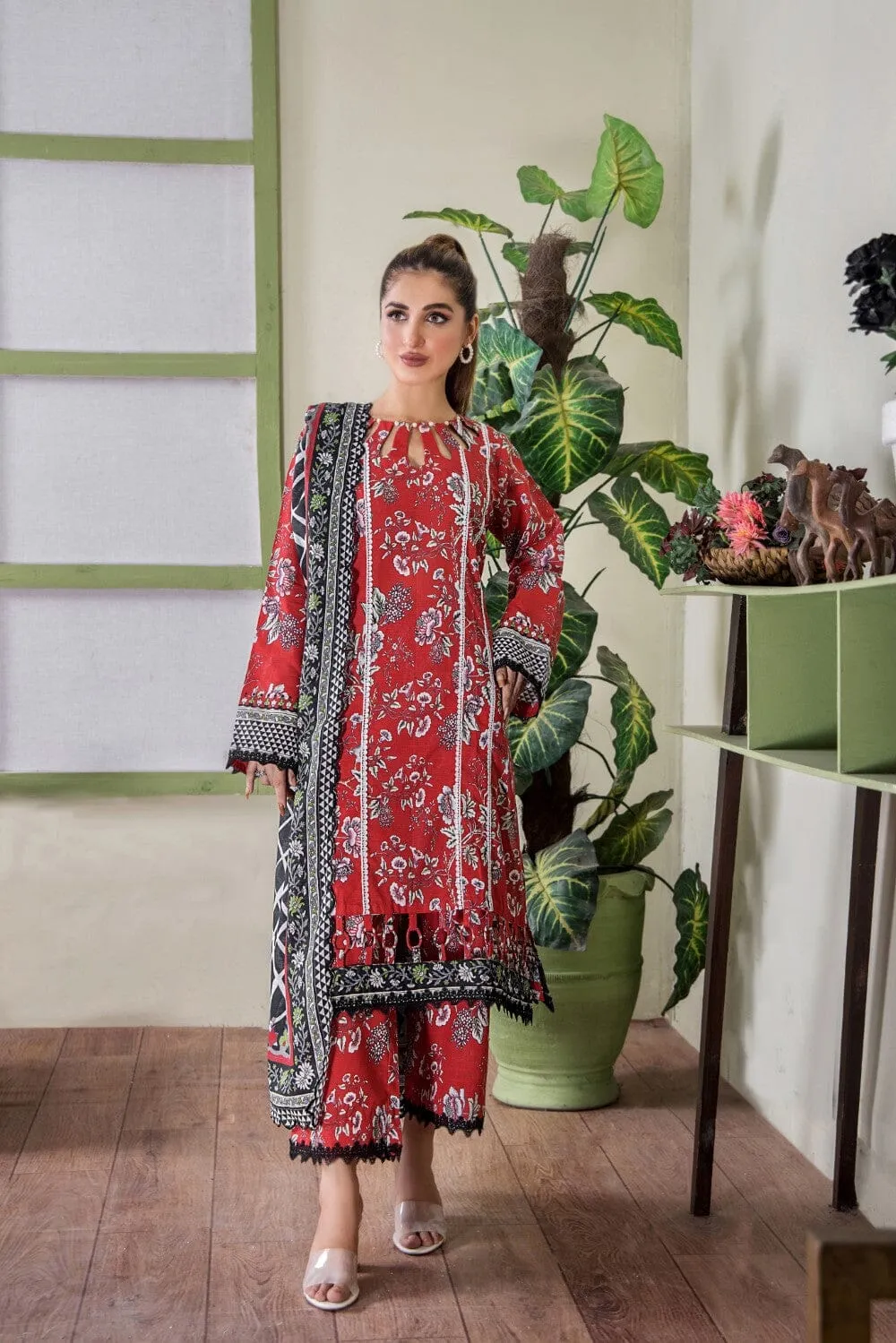 3 Pcs Unstitched Khaddar Suit KKH-2231