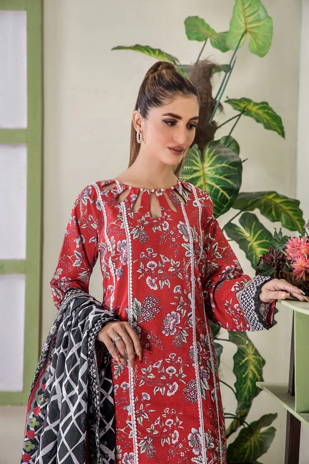 3 Pcs Unstitched Khaddar Suit KKH-2231