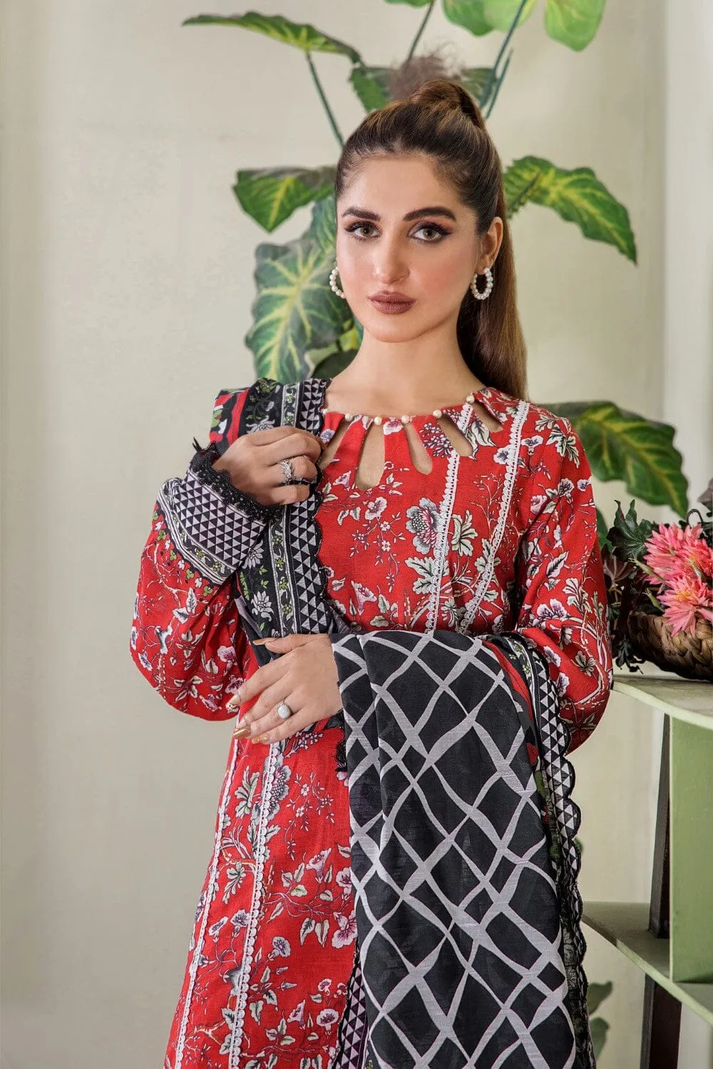 3 Pcs Unstitched Khaddar Suit KKH-2231