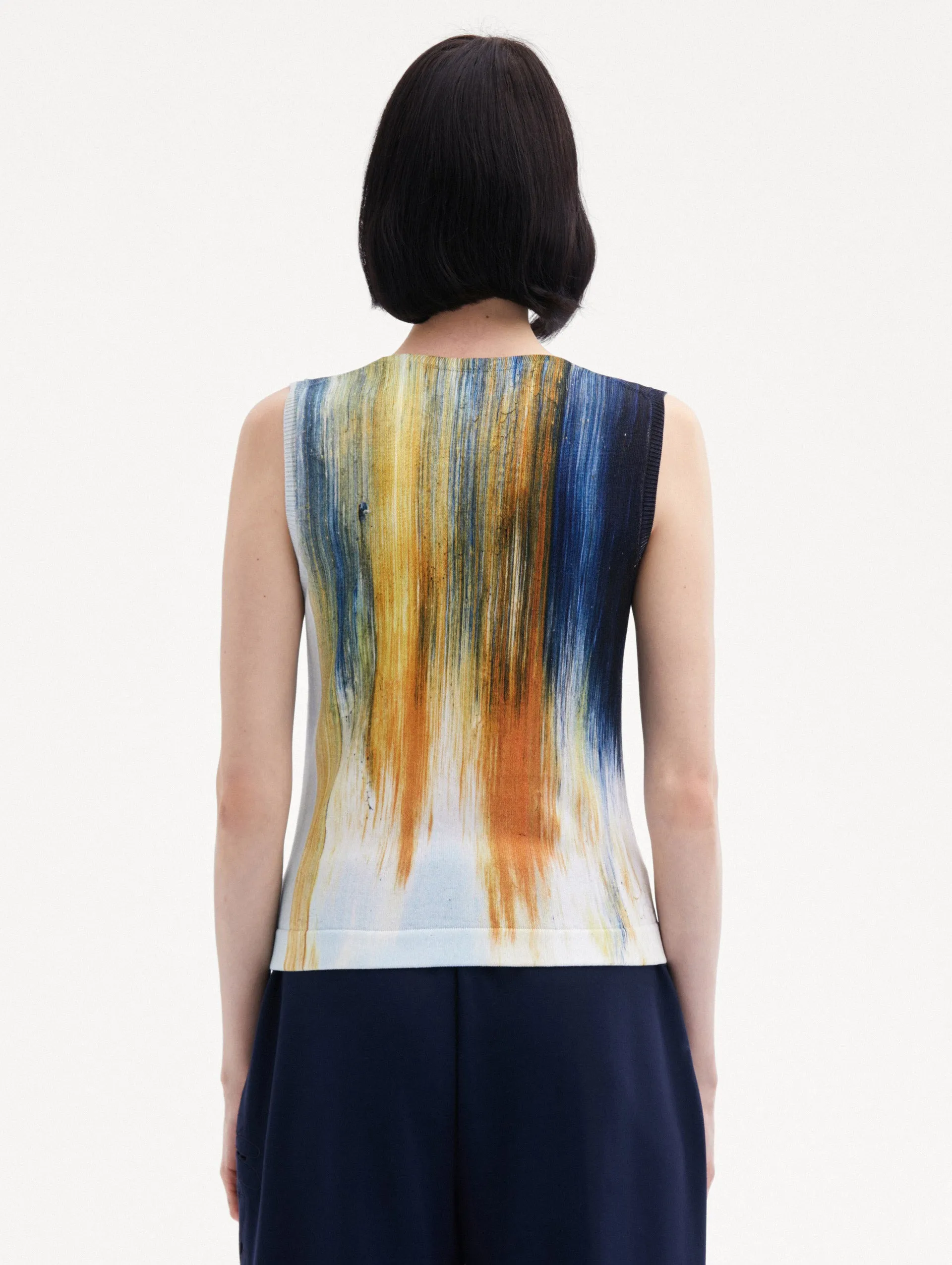 Abstract Brushstroke Printed Tank