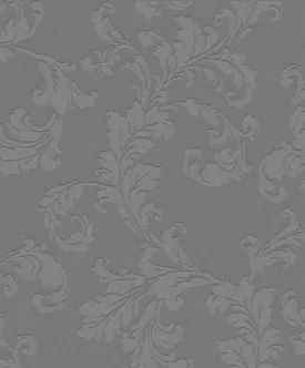 Acanthus Trail Grey Wallpaper from the Emporium Collection