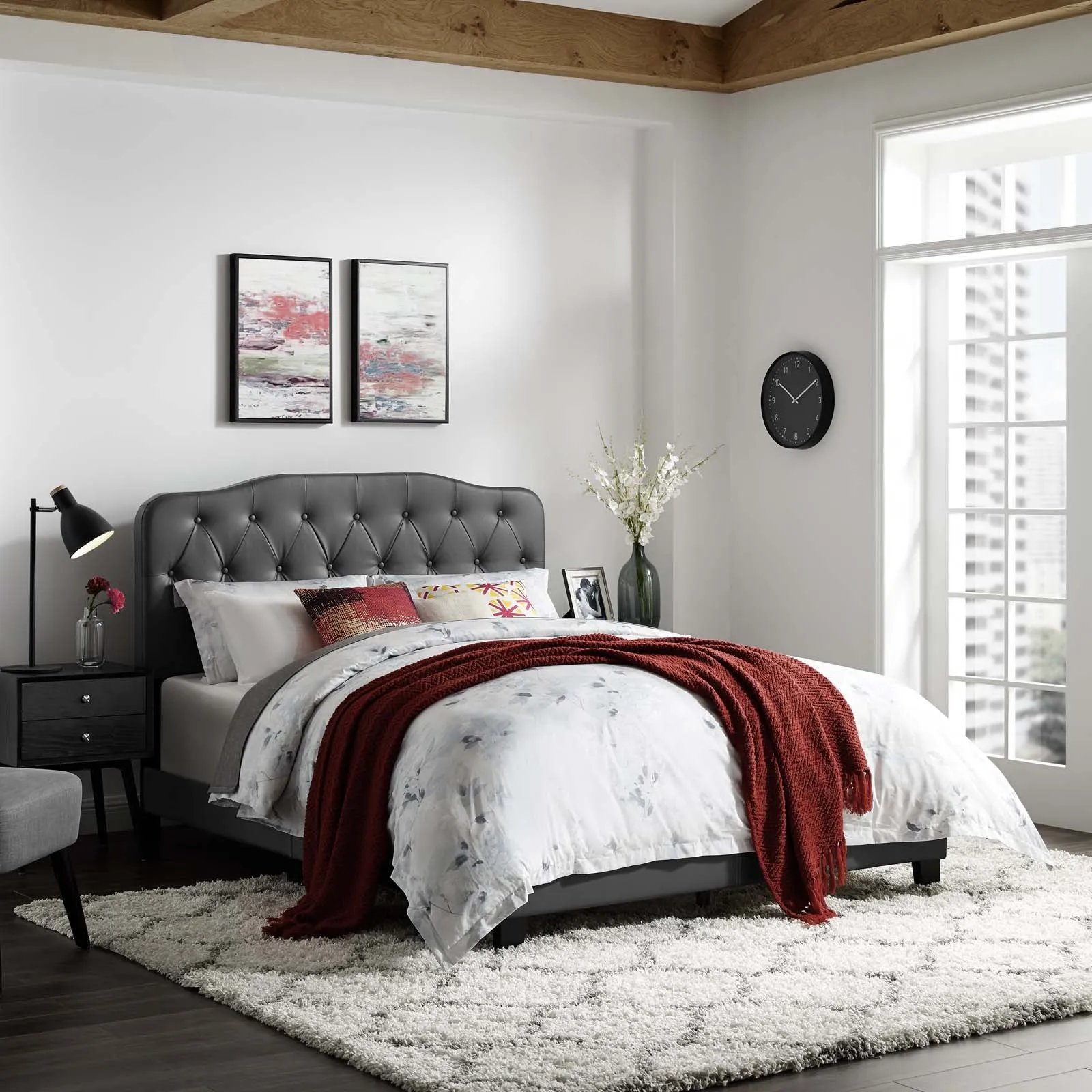Amelia Faux Leather Bed