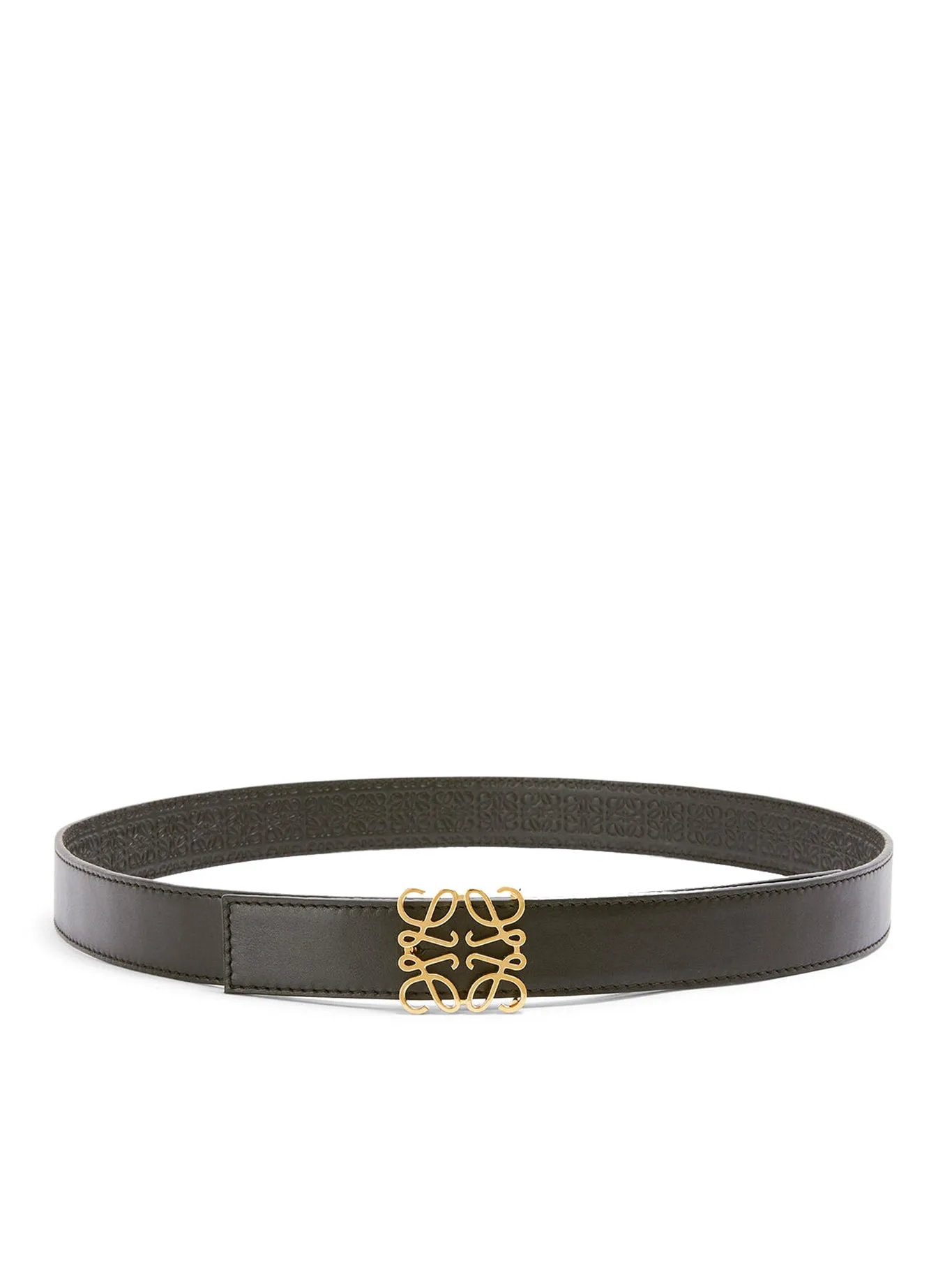 Anagram belt in silk calfskin