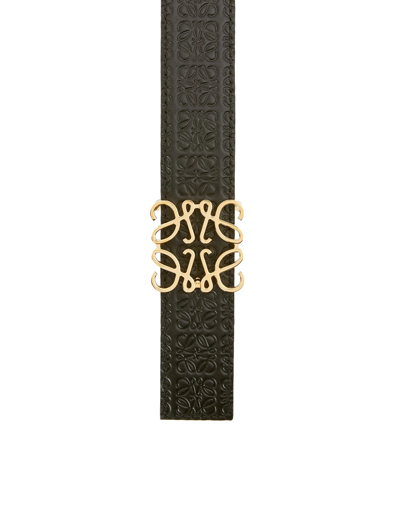 Anagram belt in silk calfskin