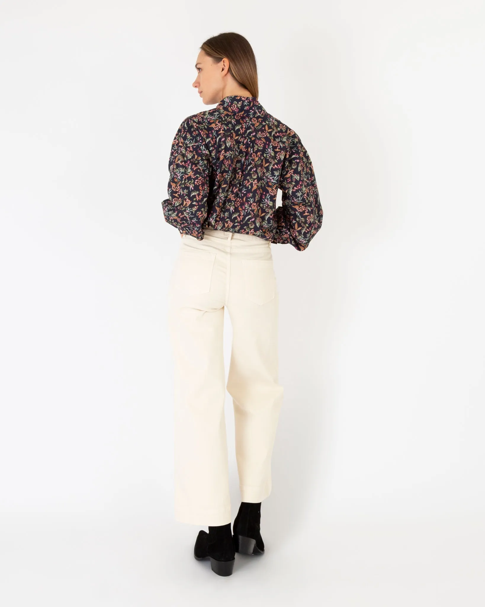 Anaya Popover Shirt in Berry Bittersweet Liberty Fabric