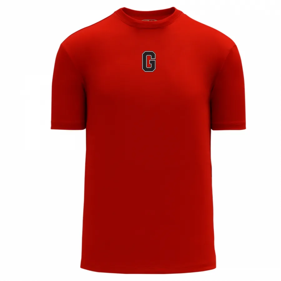 Athletic Knit A1800 Georgina Bulldogs Short Sleeve Tee - Red