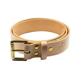 Barnes & Moore Roller Belt - Natural/Brass