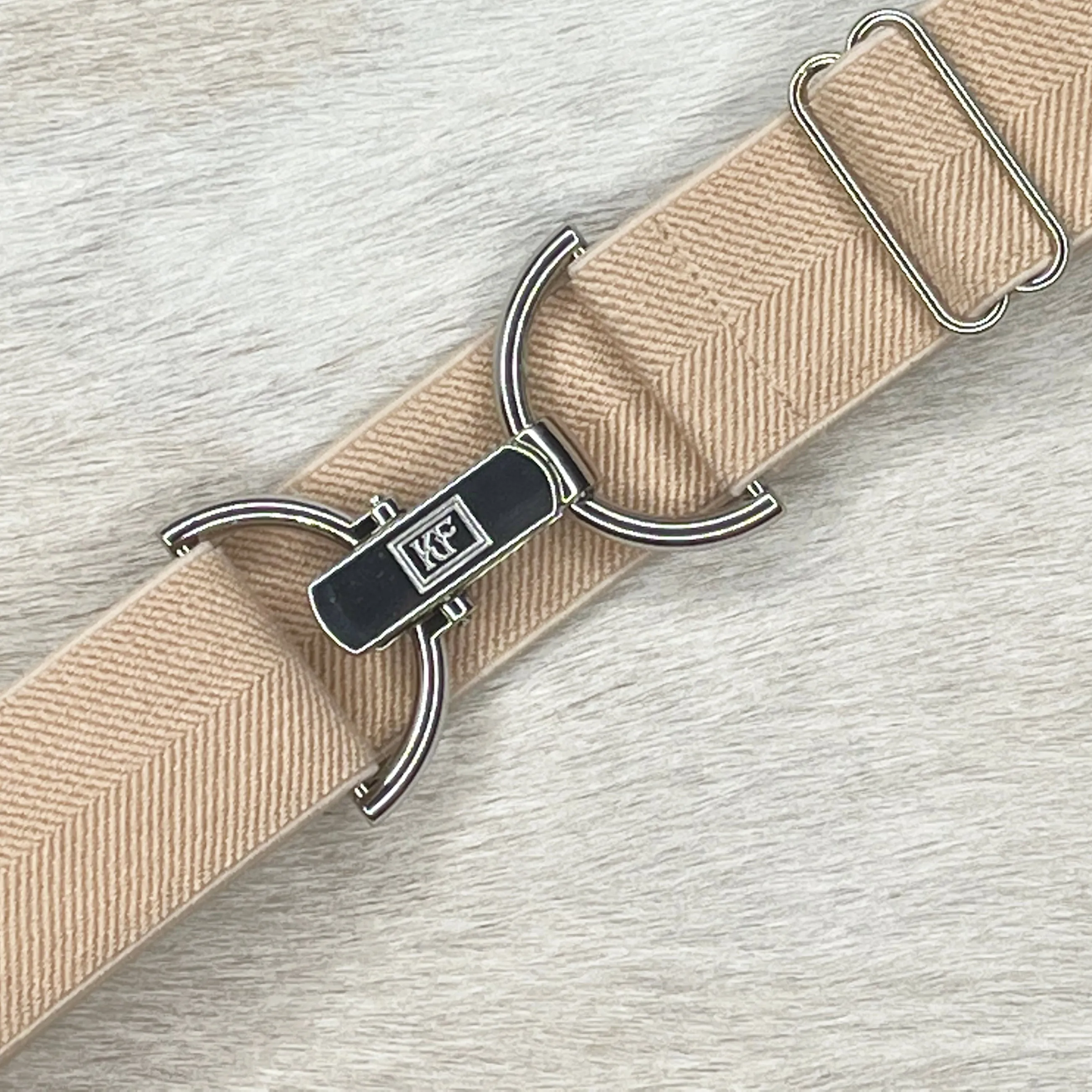 Beige Herringbone