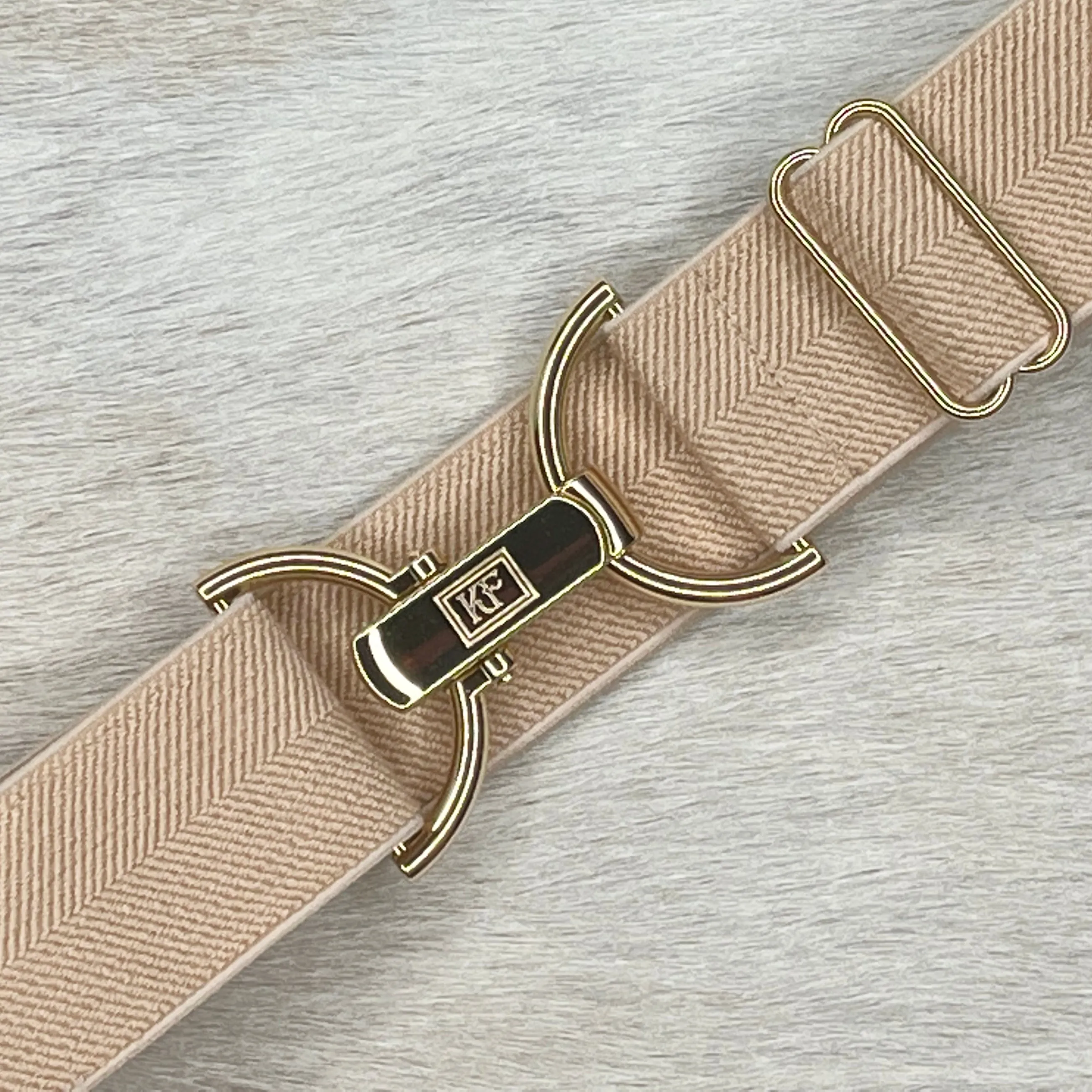 Beige Herringbone