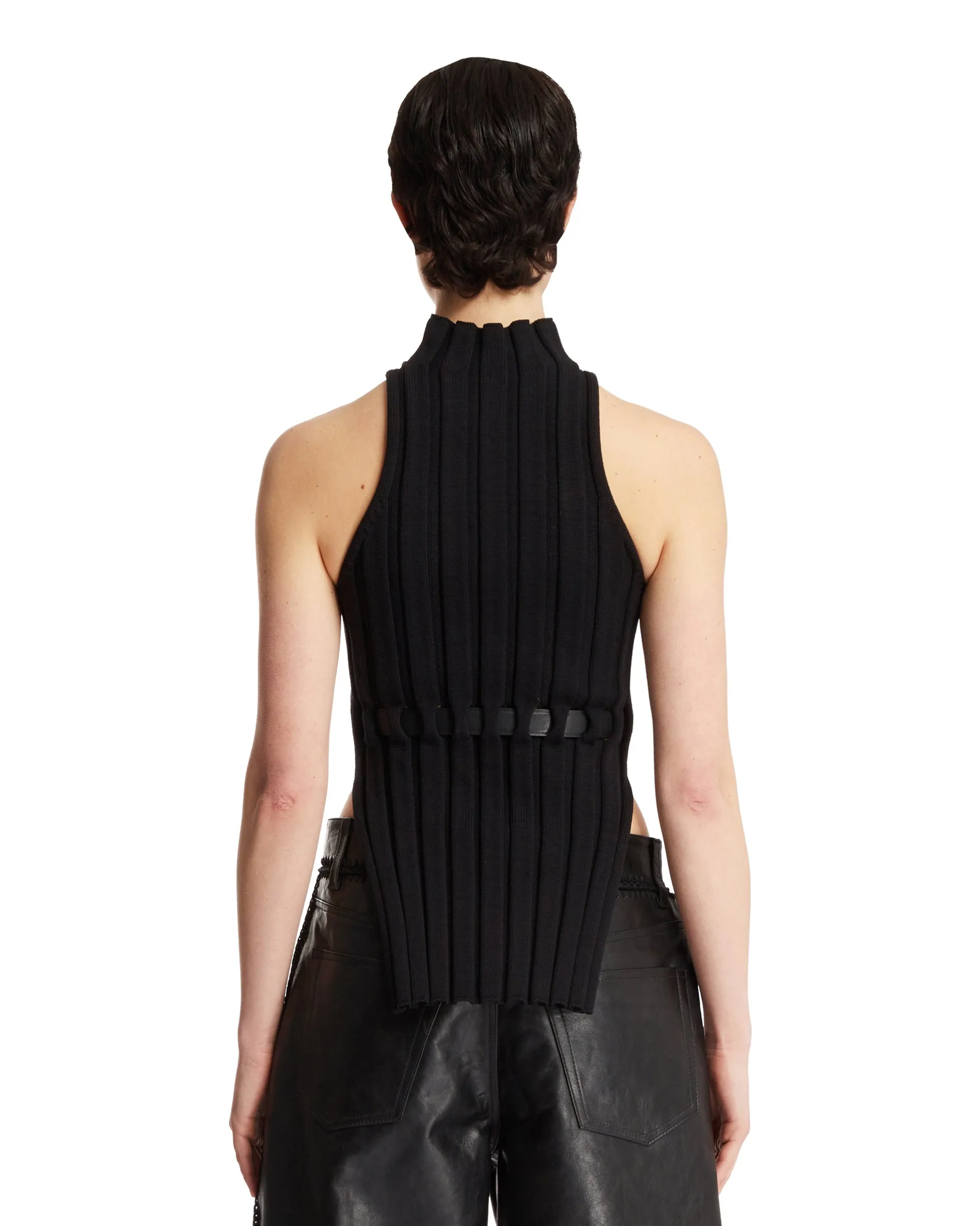 Black Belted Top