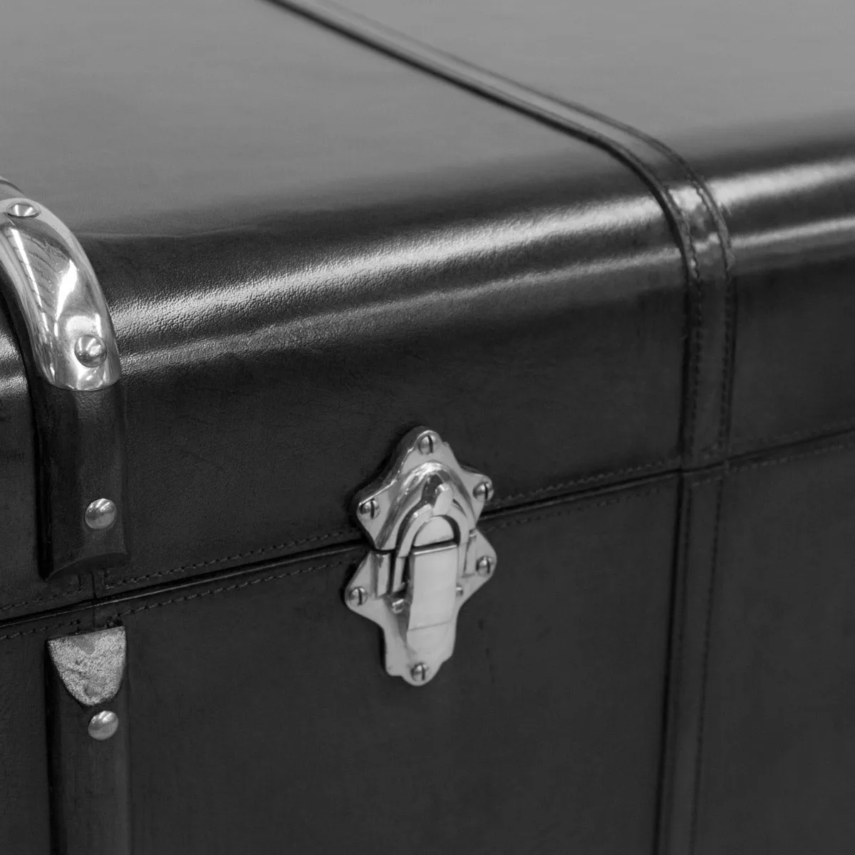 Black Leather Trunk