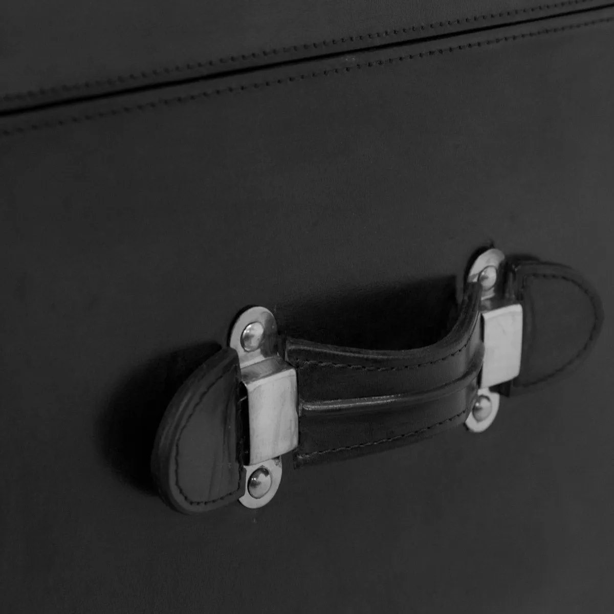 Black Leather Trunk