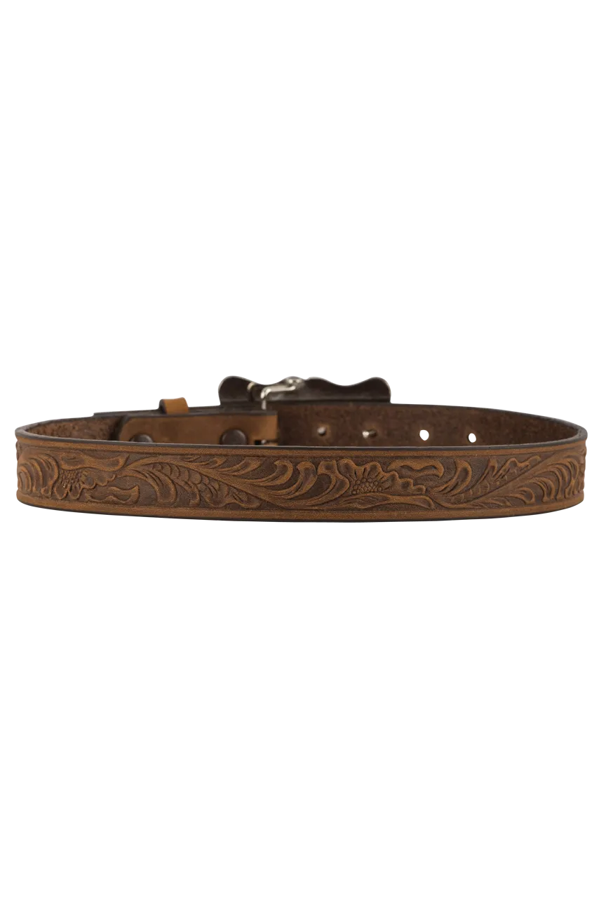 Brighton Kids Embossed Cowhide Belt