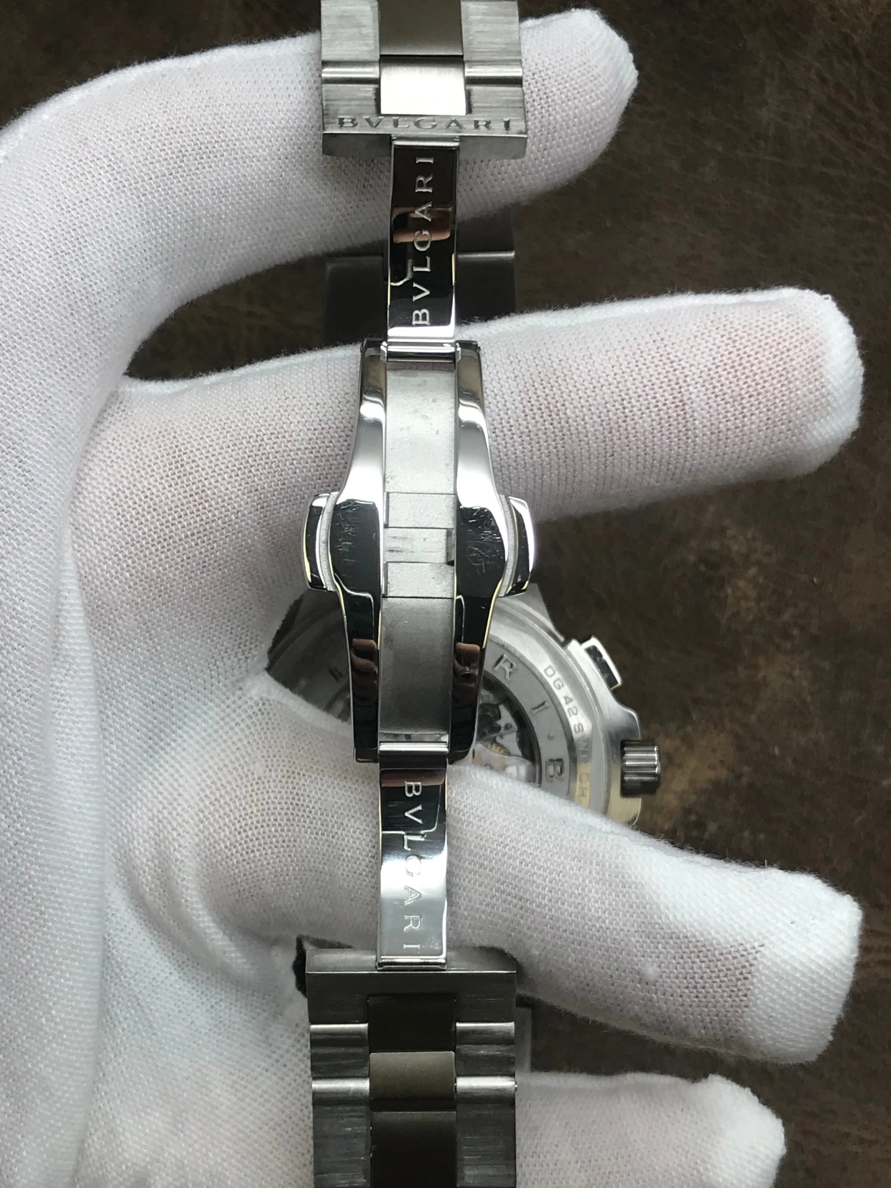 BVLGARI Diagono DG42SWGCH Gray Dial Automatic  Men's Watch