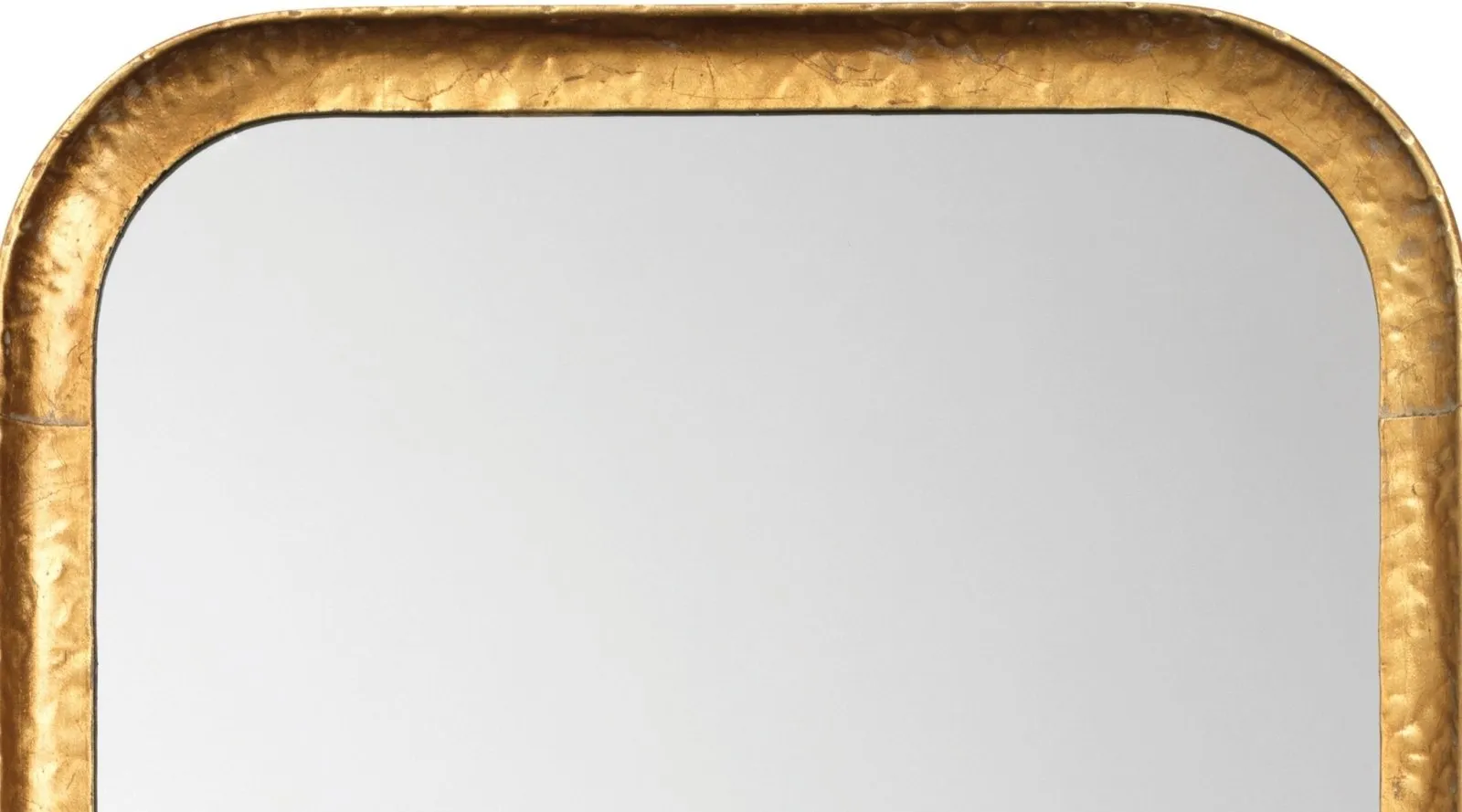 Capital Rectangle Mirror Gold Leaf