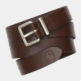 Carhartt Logo Belt Dark Brown / Silver