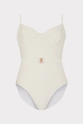 Chevron Belted One Piece