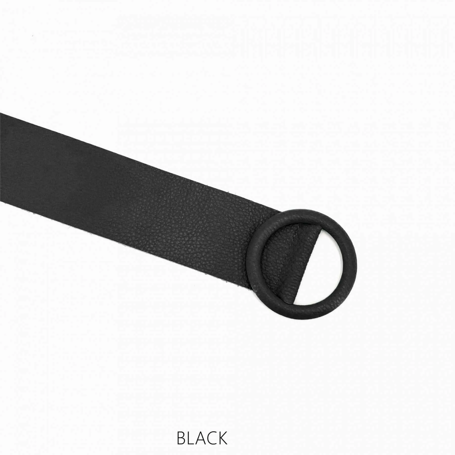 Cinch in leather buckle belt