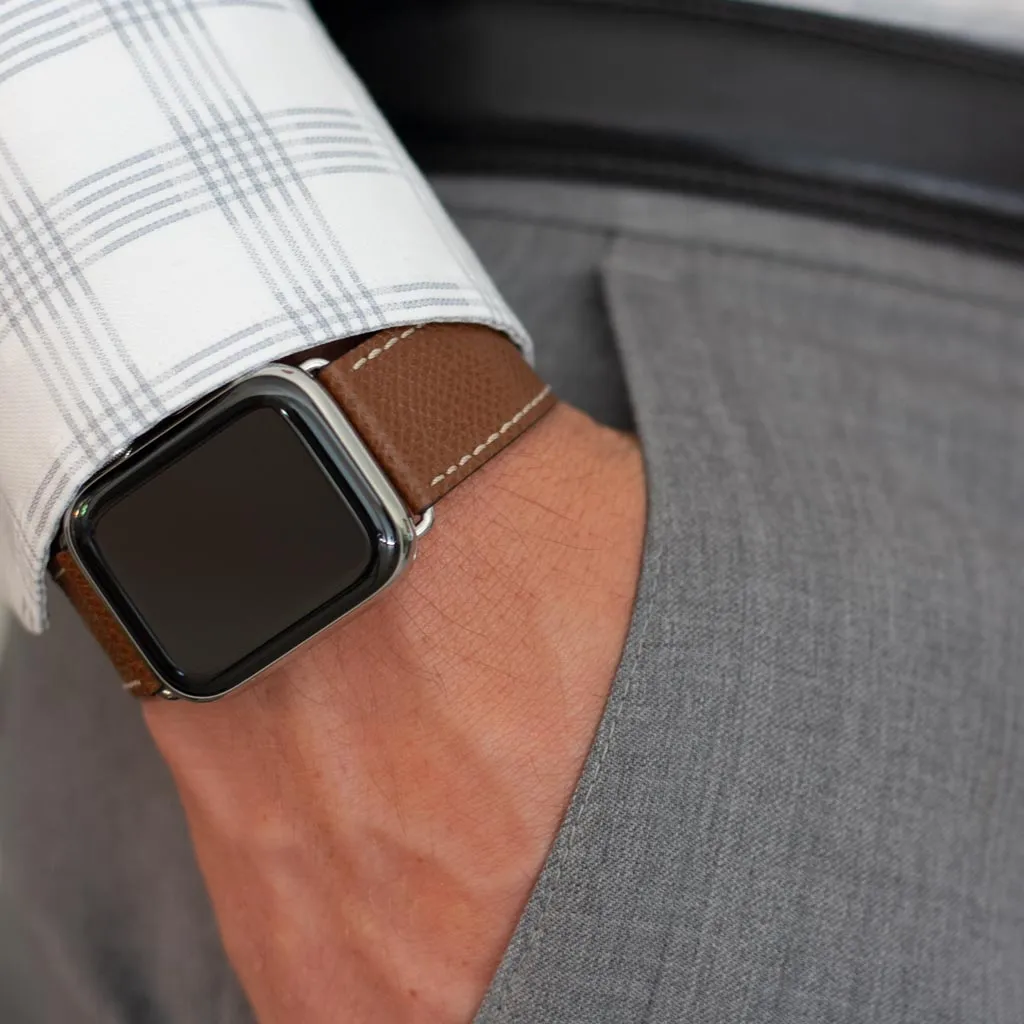 Clessant Classique Brun Vachette Apple Watch Band
