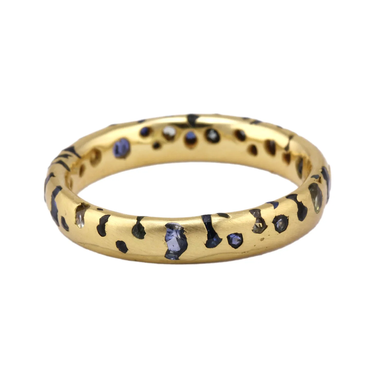 Confetti Ring - Narrow Greens and Blues