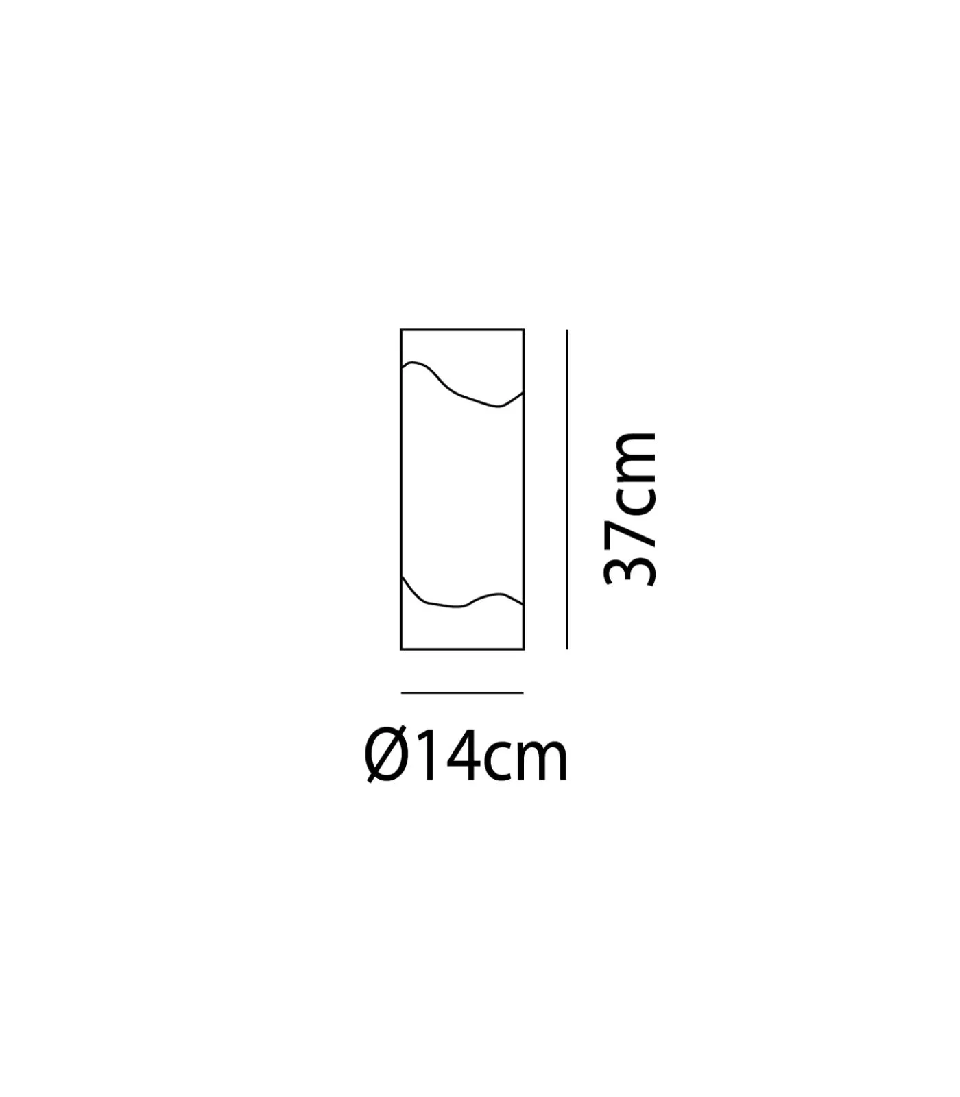 Contemporary Cylindrical Glass Table Lamp