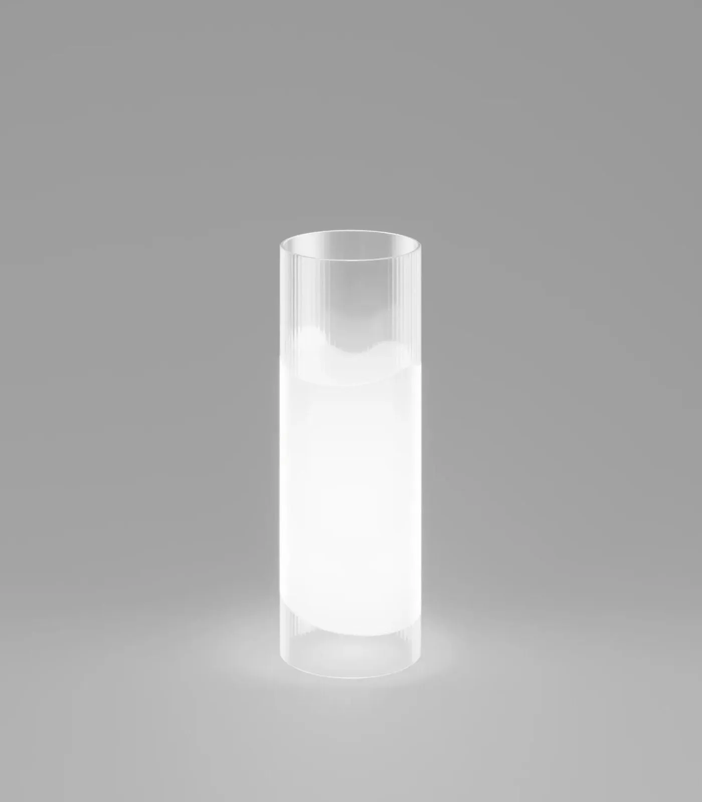 Contemporary Cylindrical Glass Table Lamp