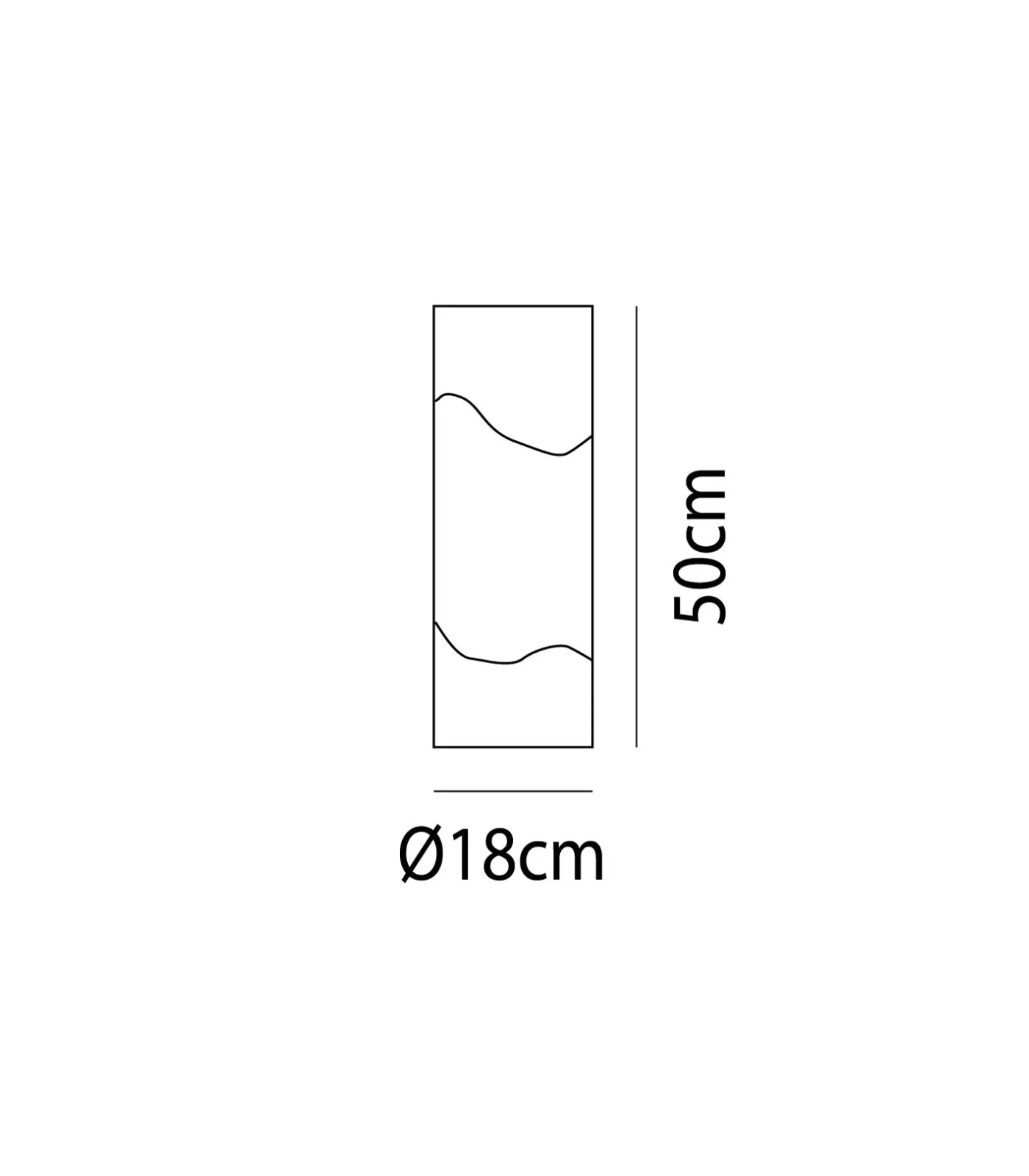Contemporary Cylindrical Glass Table Lamp