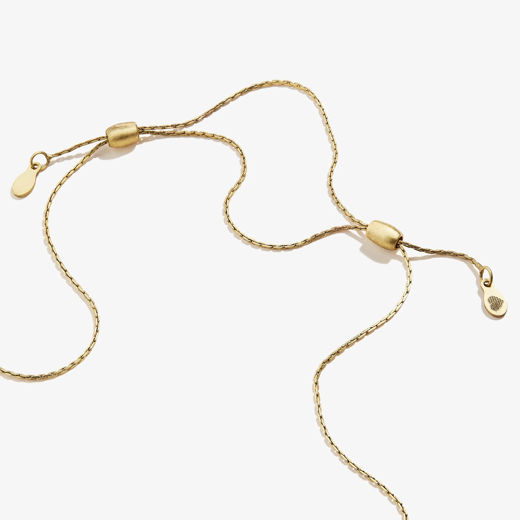 Cross Embossed Charm Necklace