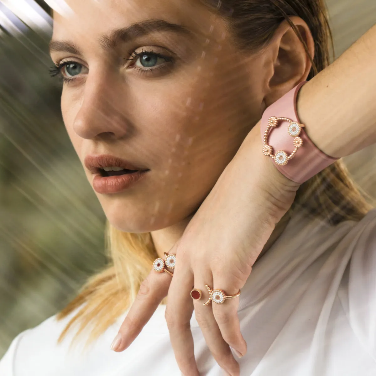 Cuff BOURGEON FLORAL Rose RO
