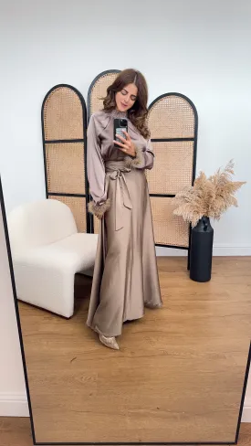 Dinah Skirt coord in bronze