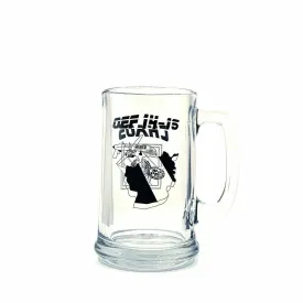 Distinguished Operation Enduring Freedom CHAOS Gray Eagle OEF 14-15 Clear Glass Mug