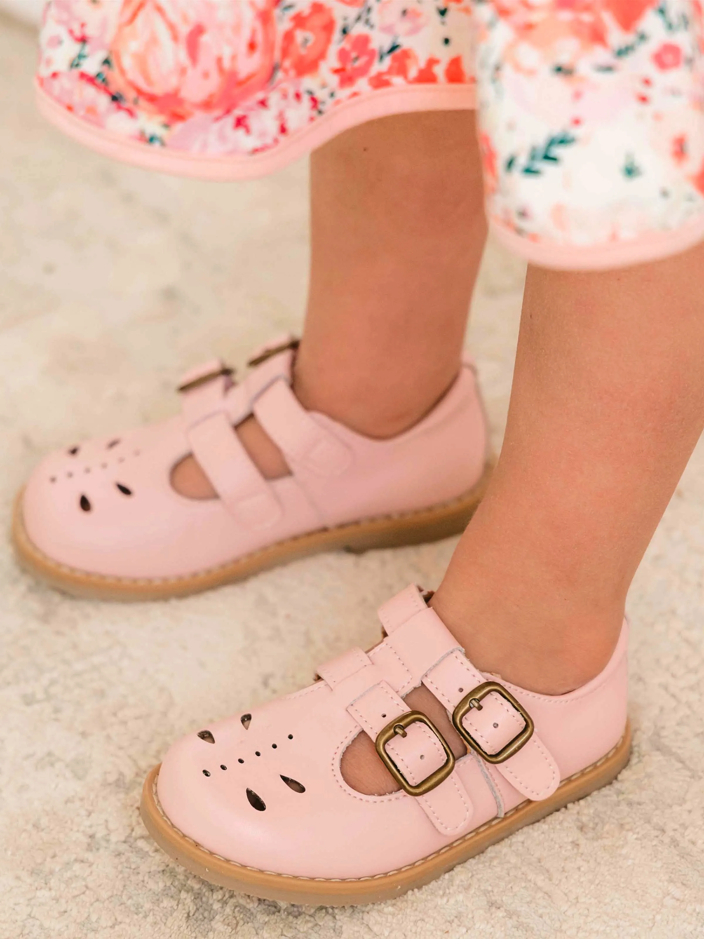 Double Buckle Mary Jane - Sweetly Pink