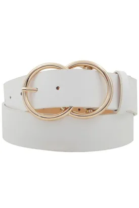 Double Ring Belt-White