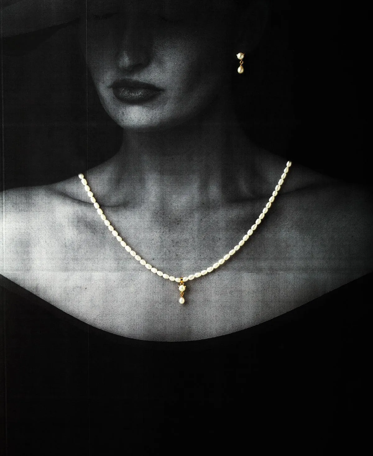 Elegant Real Pearl Necklace Set
