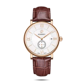 ELEGANT - Swiss Quartz Movement Watch| Rose Gold & White Dial