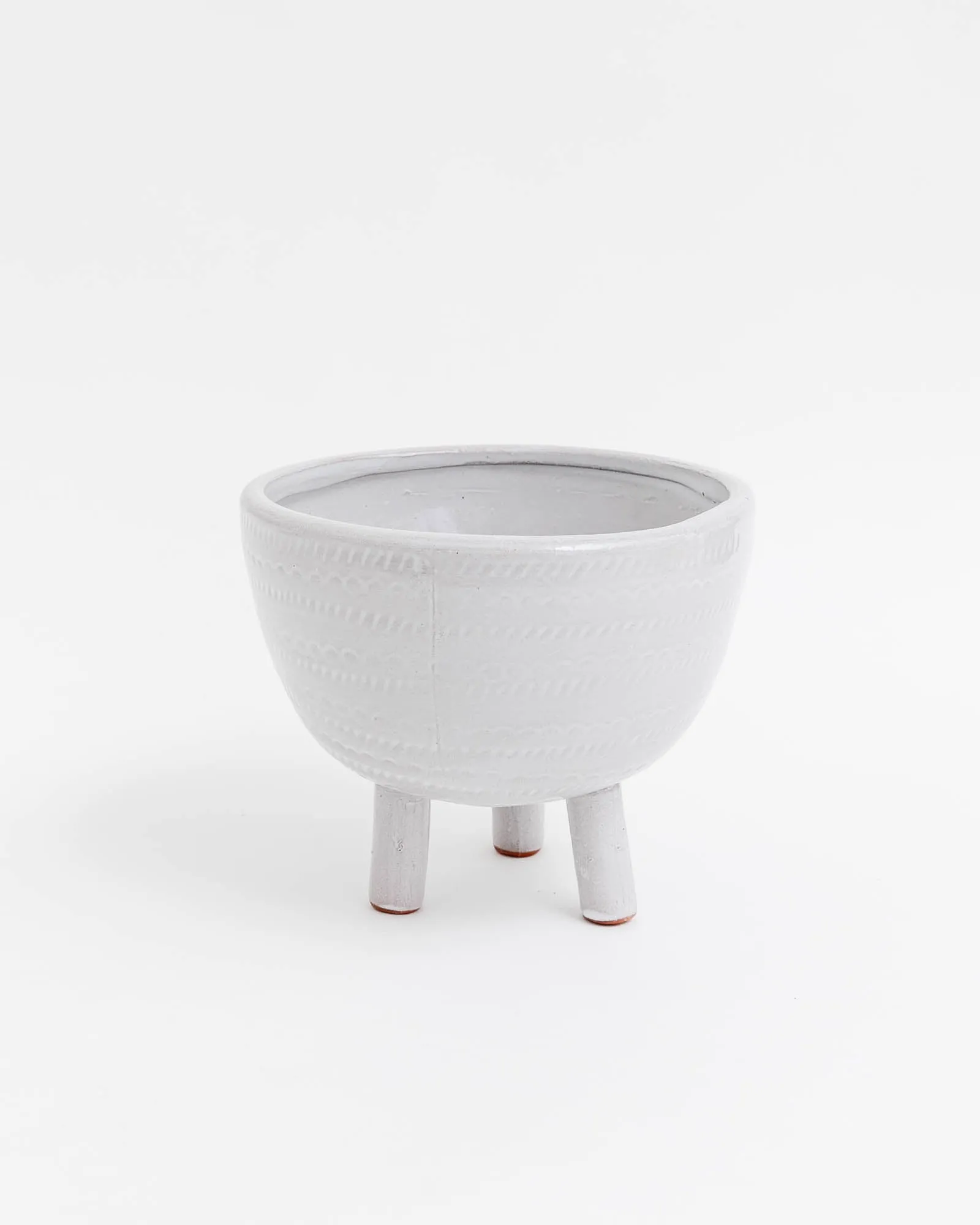 Embossed Footed Planter